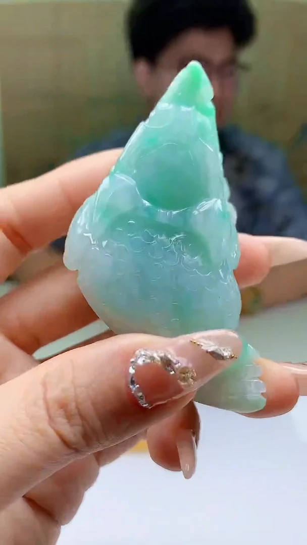 【闪购商品】定制翡翠未镶嵌4688ty-毛货挂件120