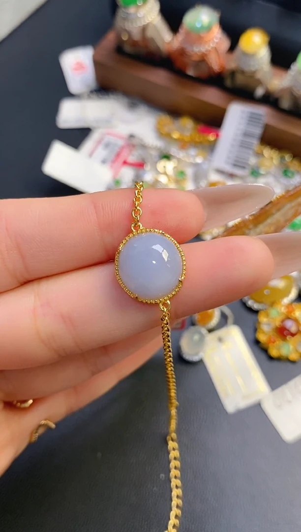 银S925镶嵌戒指翡翠天然