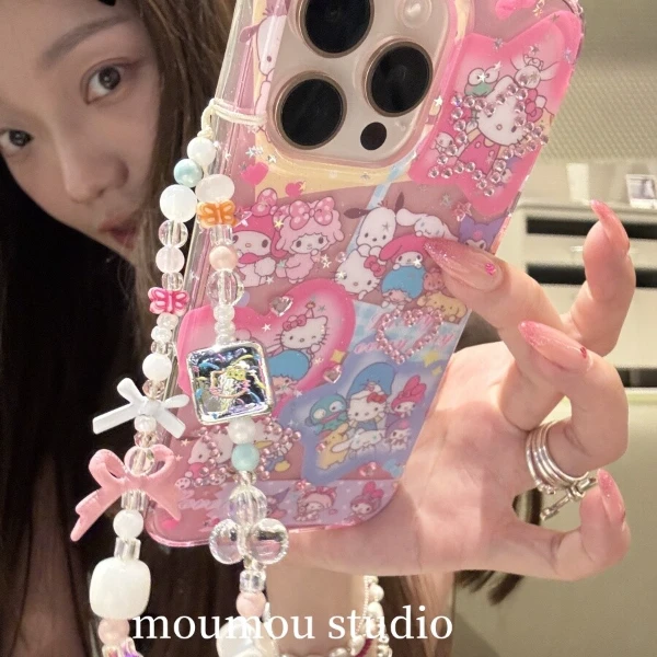 星星合照三丽鸥小丑鱼适用iphone16promax苹果15手机壳14挂件13套