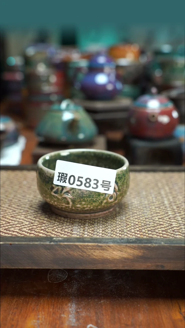 原产地原矿钧汝瓷杯壶583