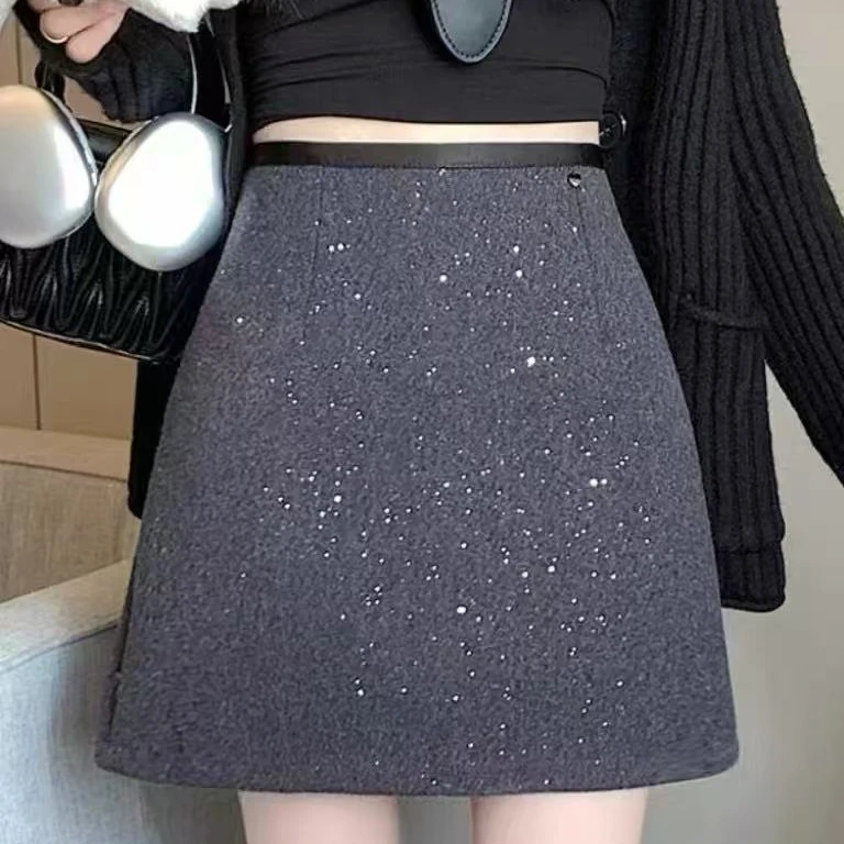 8391款满天星加厚短裙/