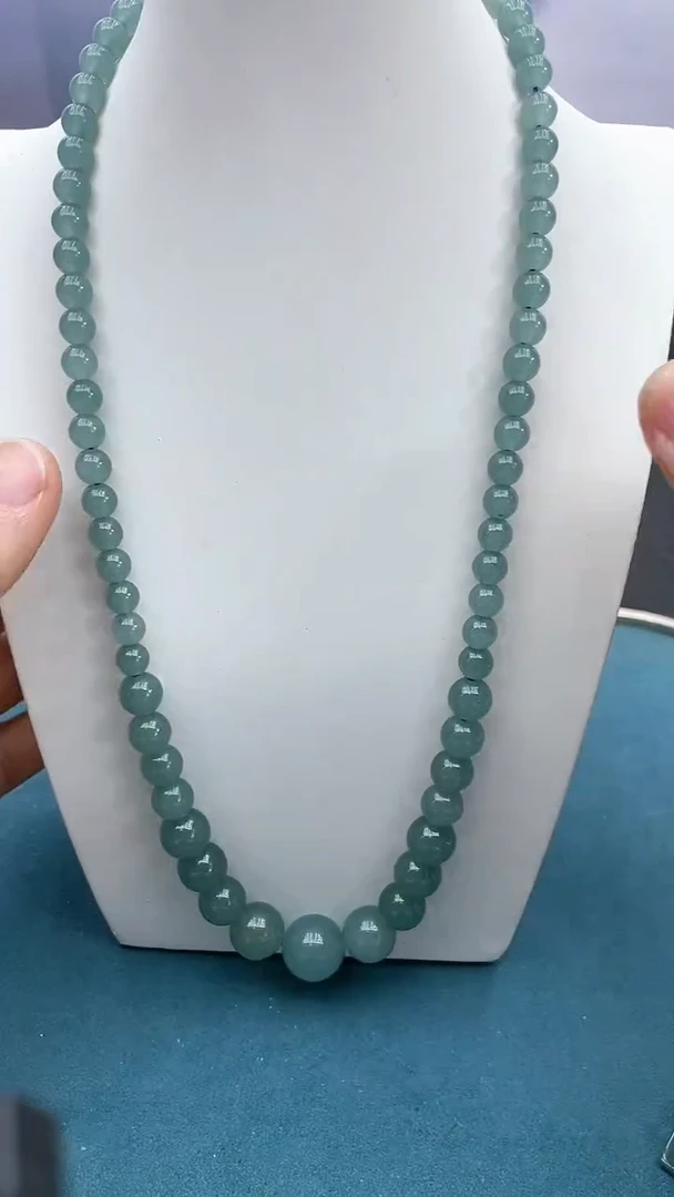 【闪购商品】翡翠颈饰未镶嵌蓝水妈妈链子