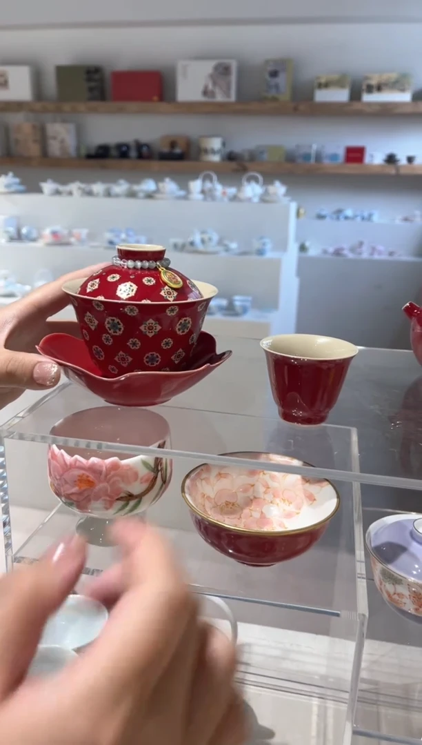 【闪购商品】盖碗+壶承+杯*2 哈哈哈哈+提溜