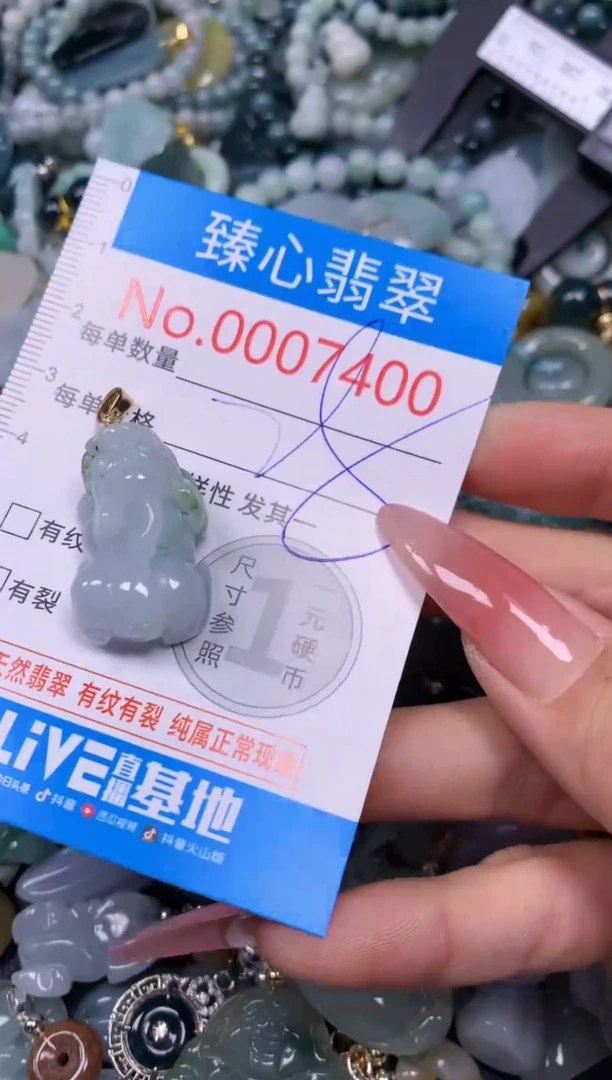 【闪购商品】翡翠颈饰未镶嵌含绳0007400