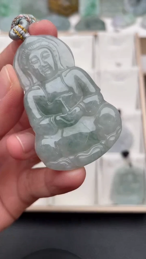 颈饰未镶嵌翡翠天然缅甸翡翠A货457