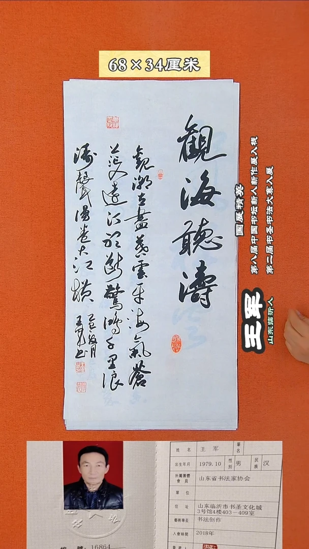 书法75R王军书法作品