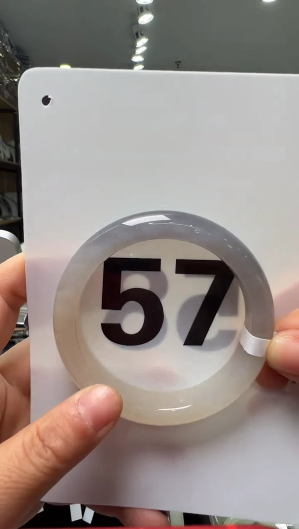 【闪购商品】和田玉手镯未镶嵌57圈口正装藕紫特色手镯