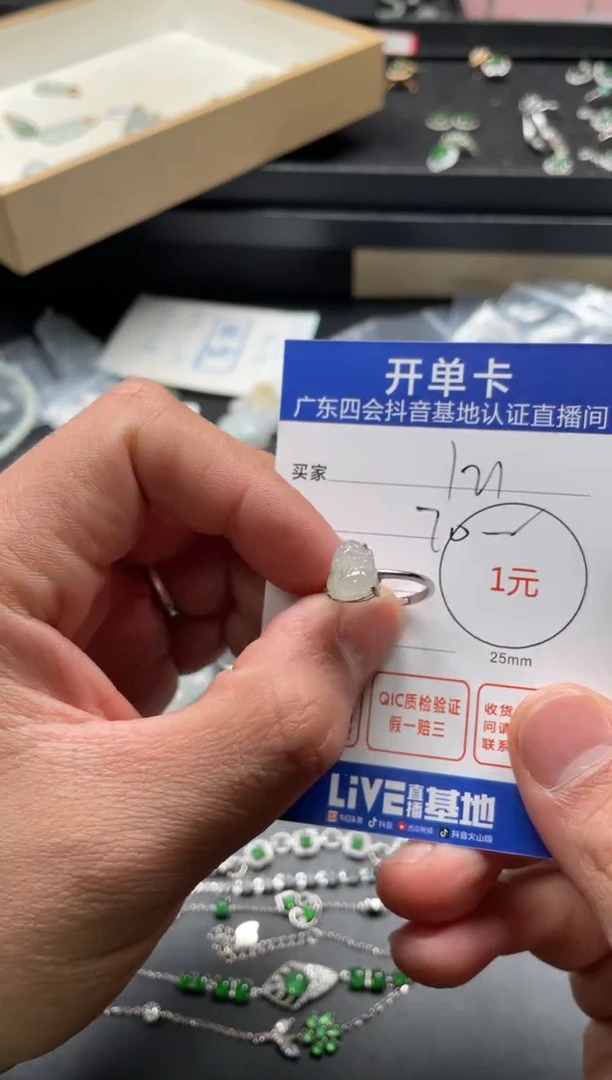 颈饰未镶嵌翡翠I**o挂件