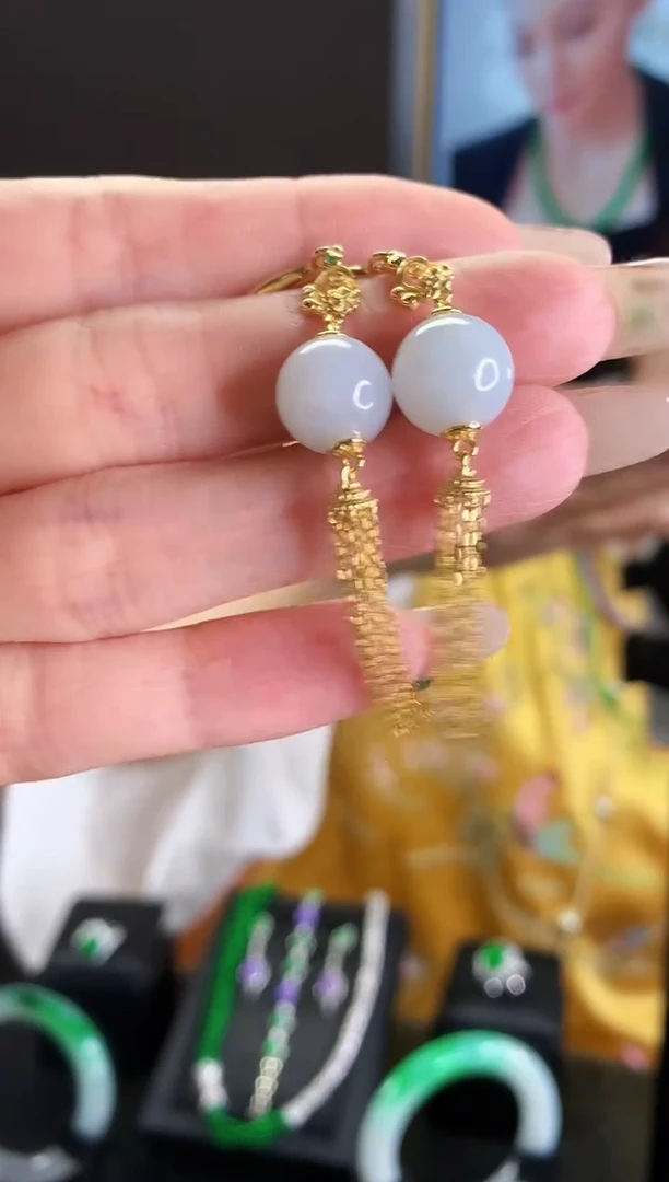 【闪购商品】翡翠耳饰未镶嵌耳饰