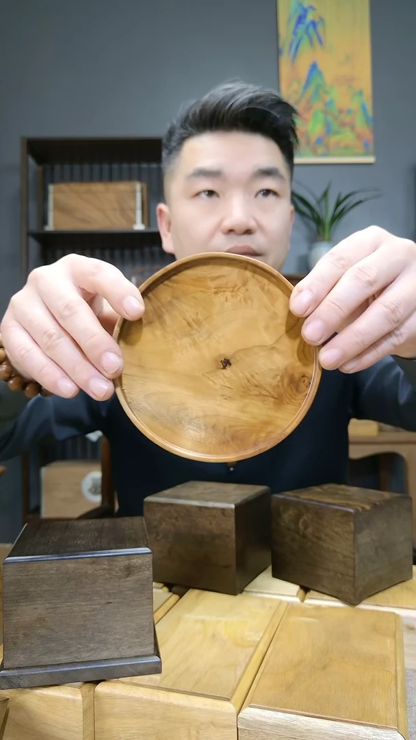 金丝楠小叶桢楠乌木黄料纯手工雕刻壶承土漆工艺/12.5