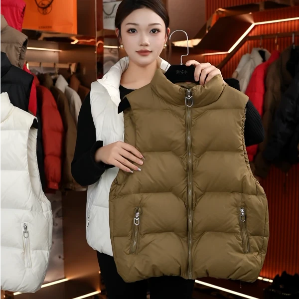 （宠粉）春秋冬款马闲穿搭羽绒保暖韩版宽松百搭时尚马甲