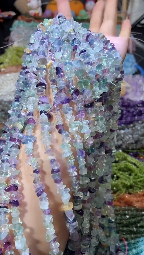 水晶珠宝半成品未镶嵌aaa浅萤