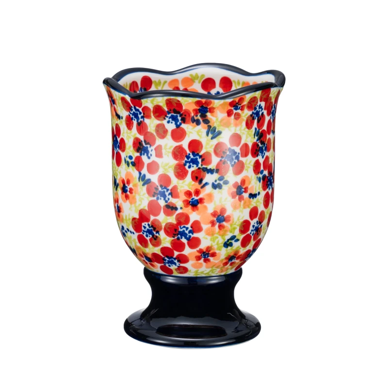 【SILESIA/出口原单】手绘碧丝粉黛-大号带脚筷子筒