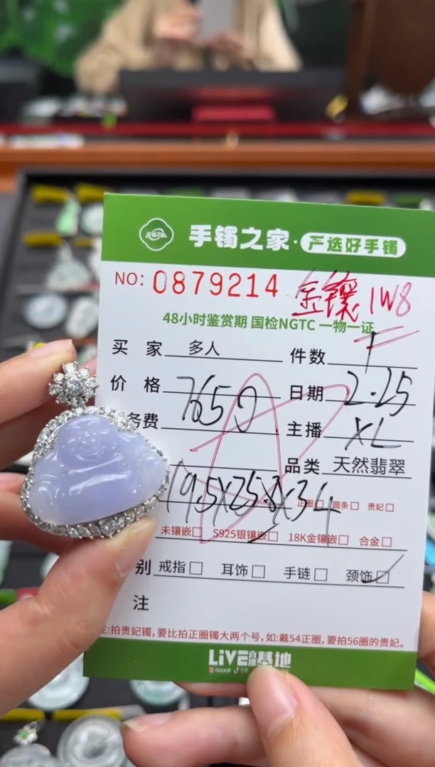 【闪购商品】翡翠颈饰银S925镶嵌多人