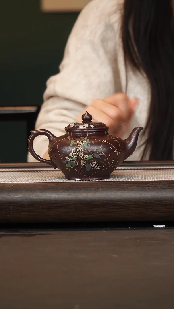 茶壶紫砂徐秀文/紫泥/笑樱/300c
