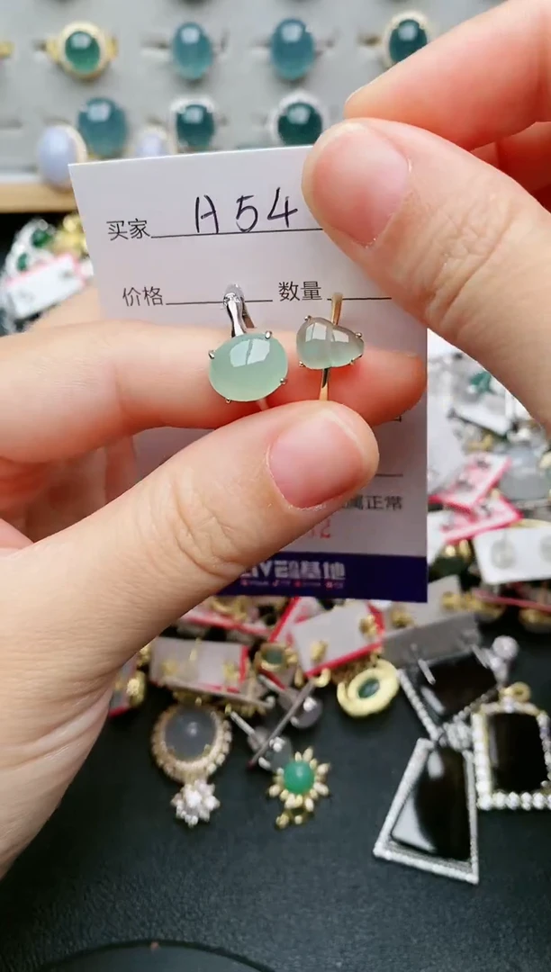 翡翠戒指银S925镶嵌.....