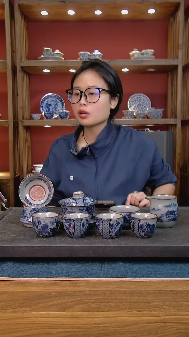 简装家用款8件套 老陶泥开片纹陶瓷茶具