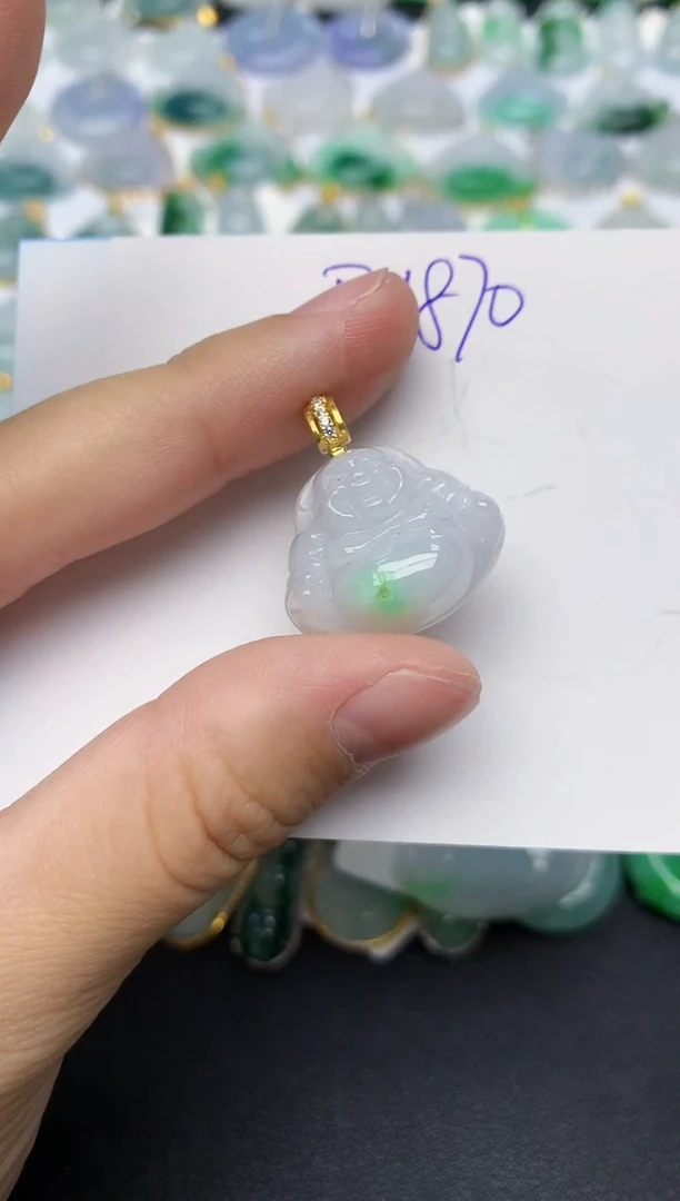 颈饰未镶嵌翡翠 天然缅甸A货翡翠百元以上9元证书费自理