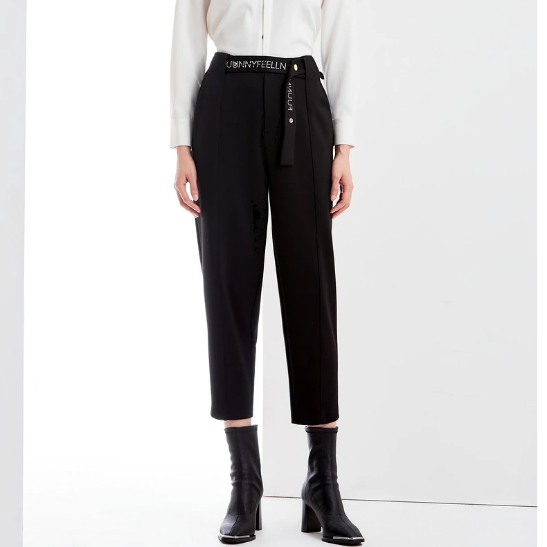 【达人专属】仿佛时尚高腰早春轻户外休闲裤宽松百搭直筒裤FV00279