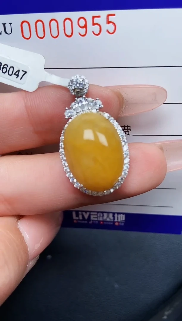 【闪购商品】翡翠颈饰银S925镶嵌0955