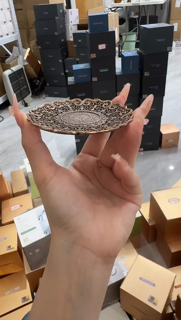 @@禾器铜合金莲花杯垫