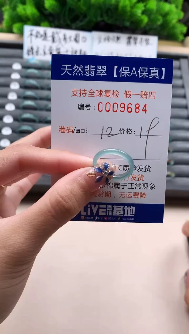未镶嵌戒指翡翠天然  9684