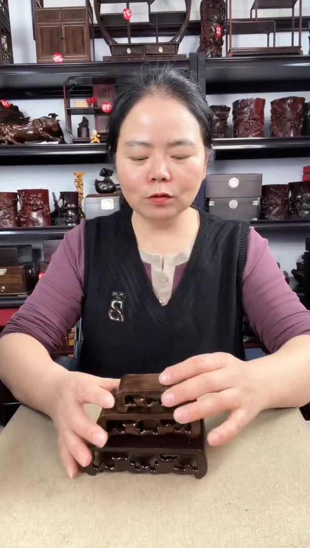 木双龙书卷一套老李红木工艺品