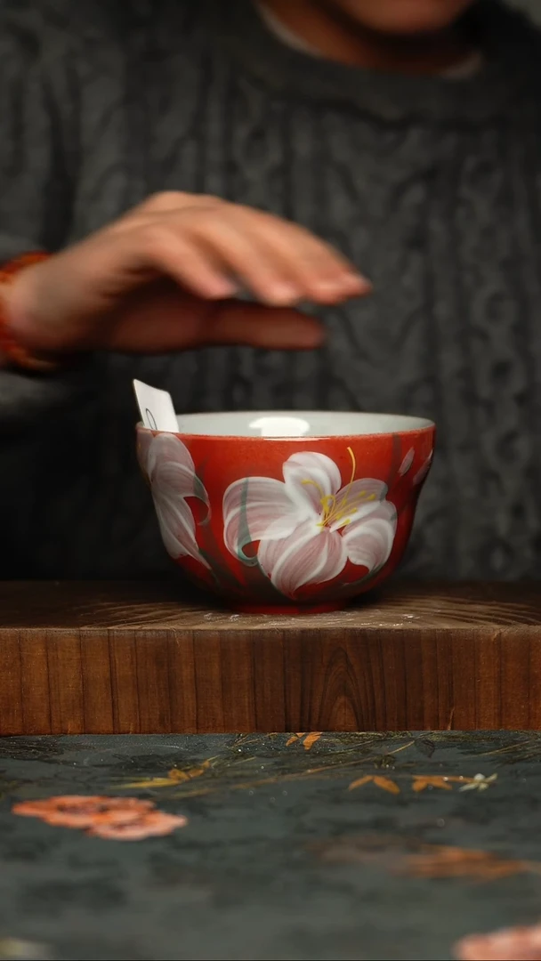 瓷片釉下彩手工手绘同款