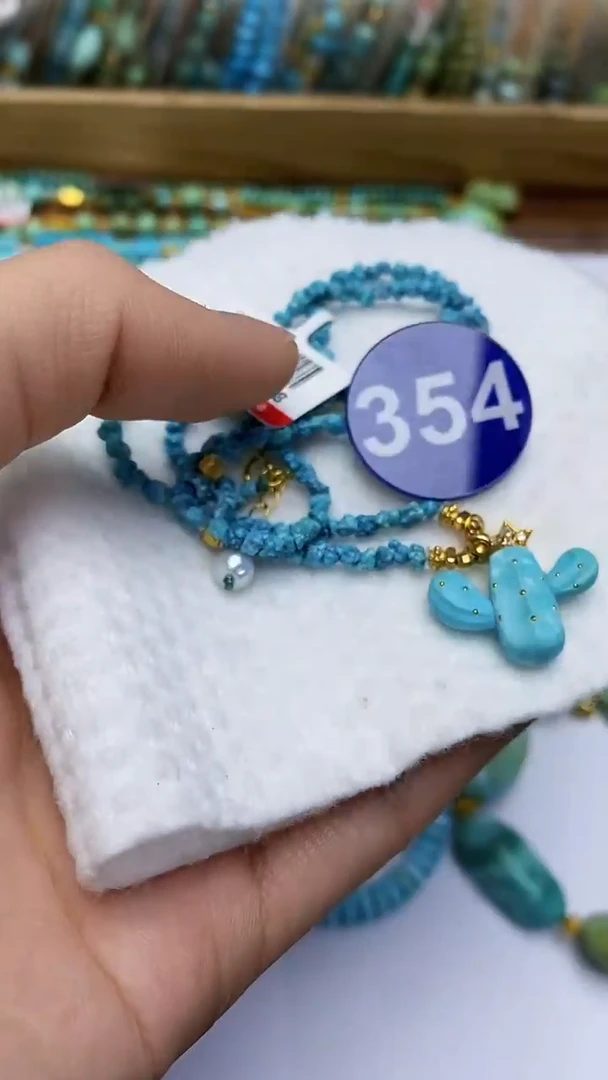 【闪购商品】绿松石项链银S925镶嵌354