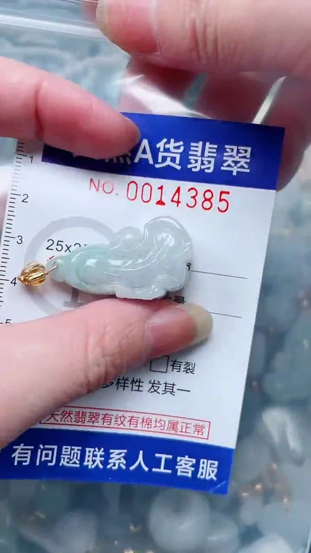 翡翠未镶嵌吊坠(不含链)1