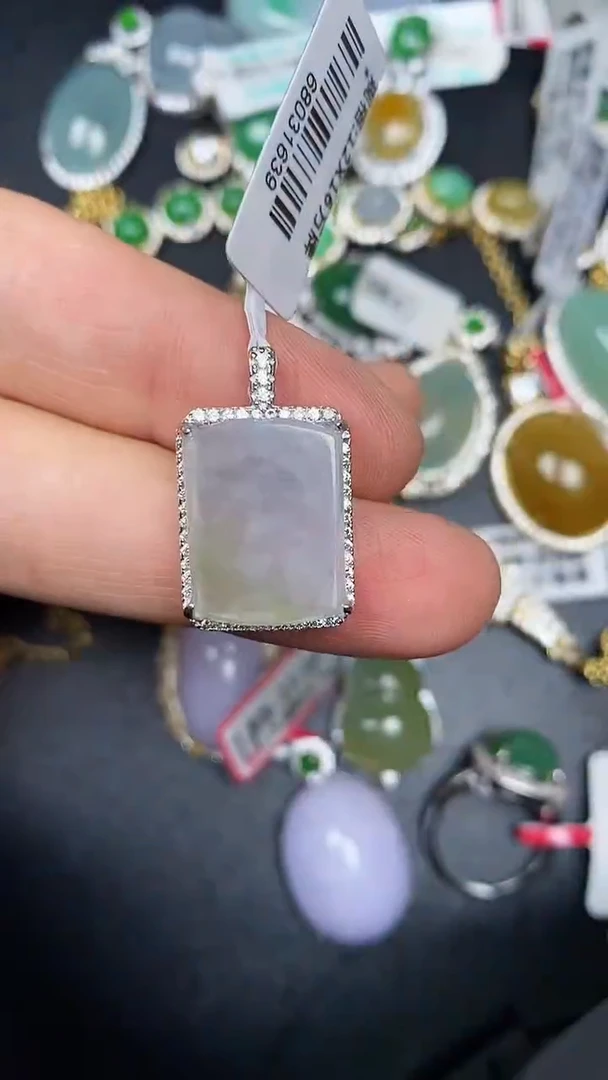 银S925镶嵌戒指翡翠3600