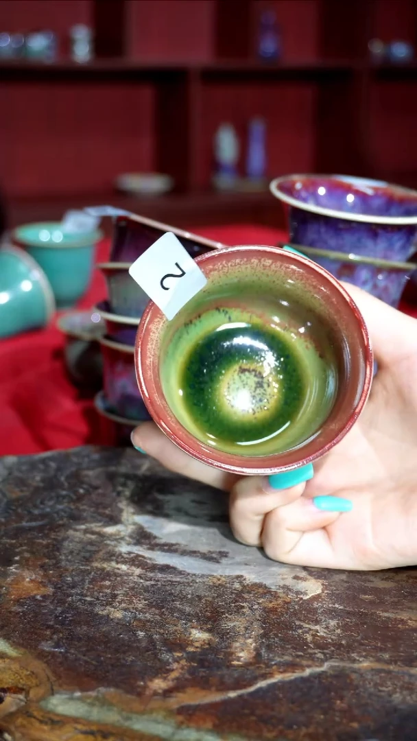 摆件精品窑变钧瓷茶器