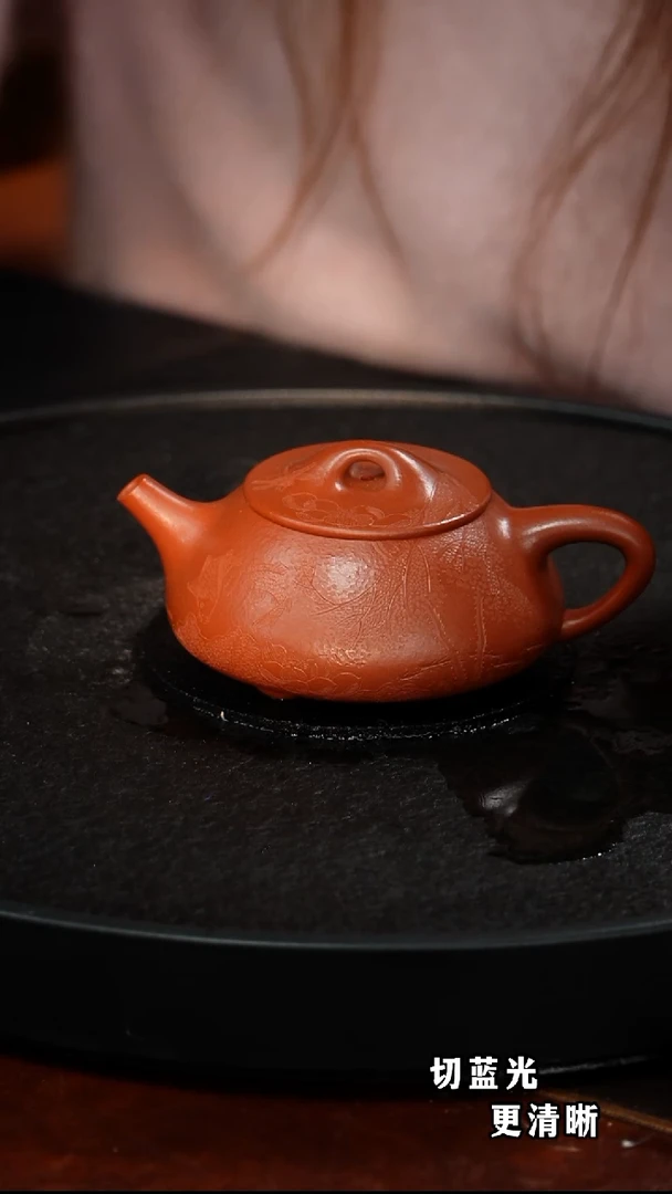 茶壶紫砂惠慧 景舟石瓢34 孟臣朱泥 280毫升