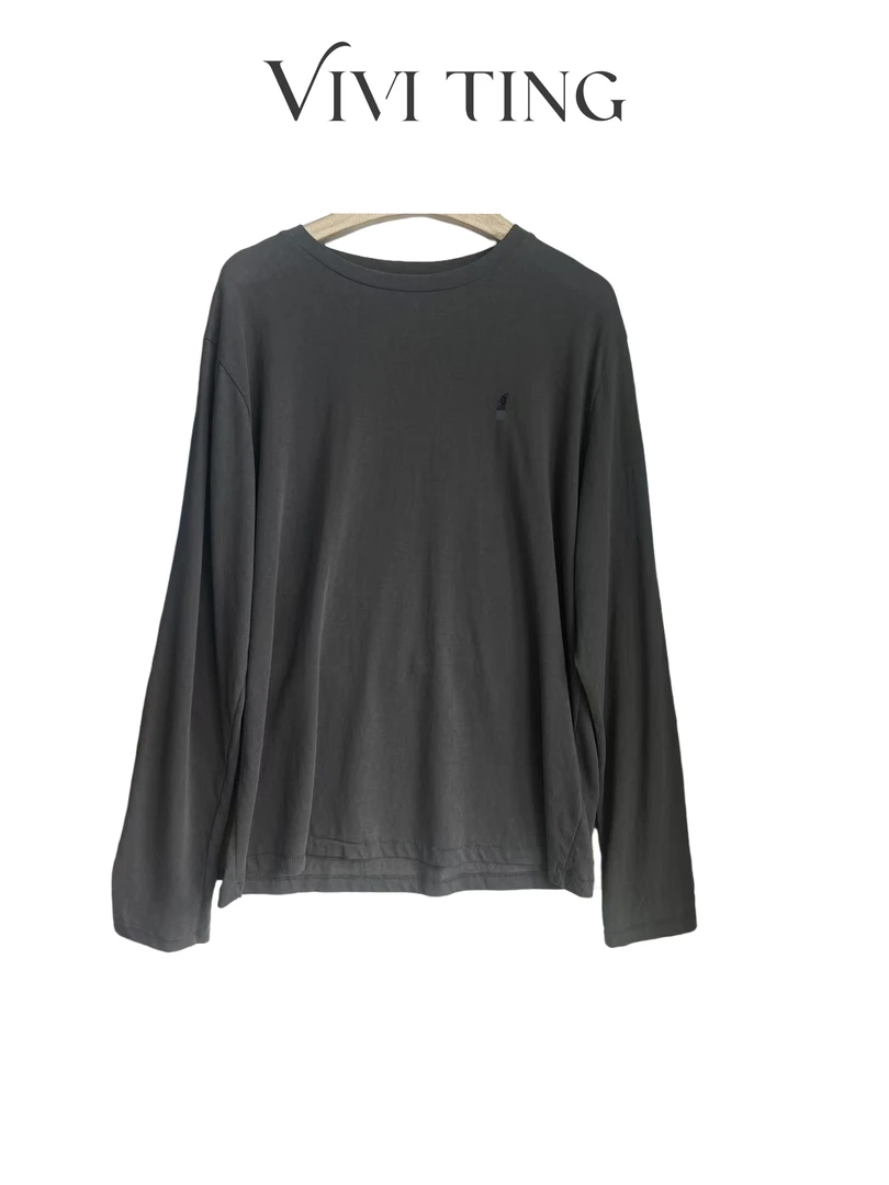 【VIVI·TING】婷姐推荐秋季简约休闲小马刺绣纯色百搭T恤F327