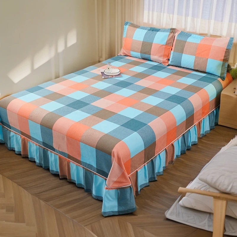 加厚床裙高档防尘床套罩亲肤柔软透气遮丑下摆床裙罩四季通用