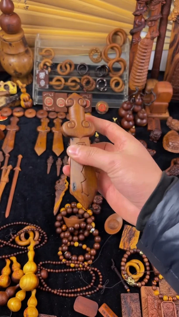 【闪购商品】枣木枣木15公分手把件包邮到家