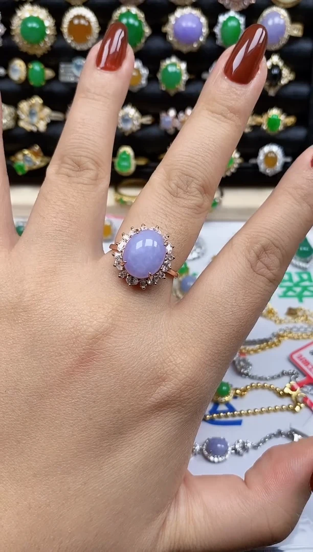 银S925镶嵌戒指翡翠1252