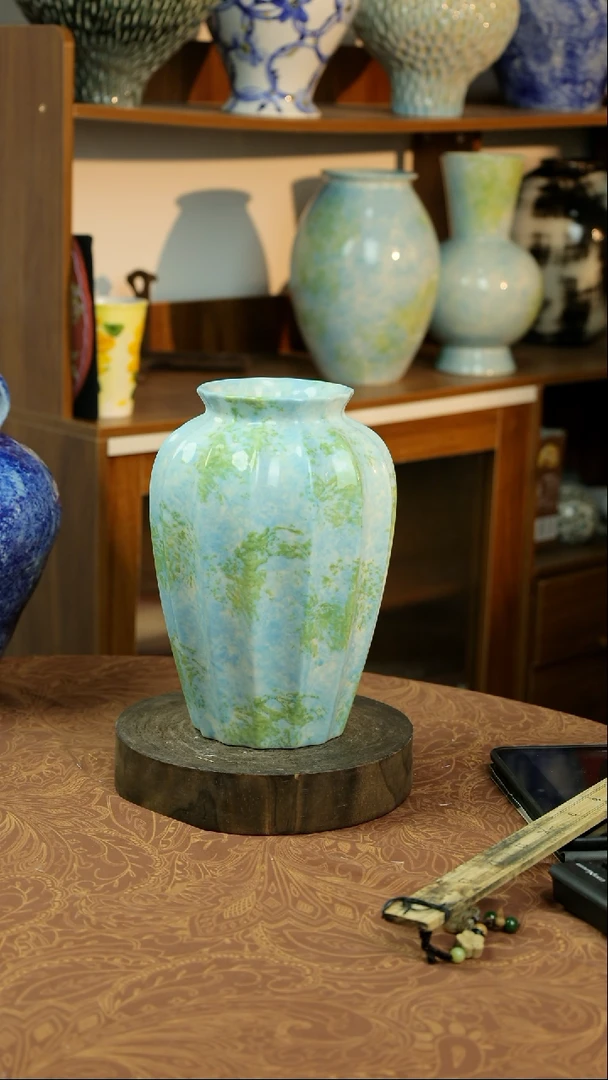 摆件景德镇手工手绘陶瓷花瓶