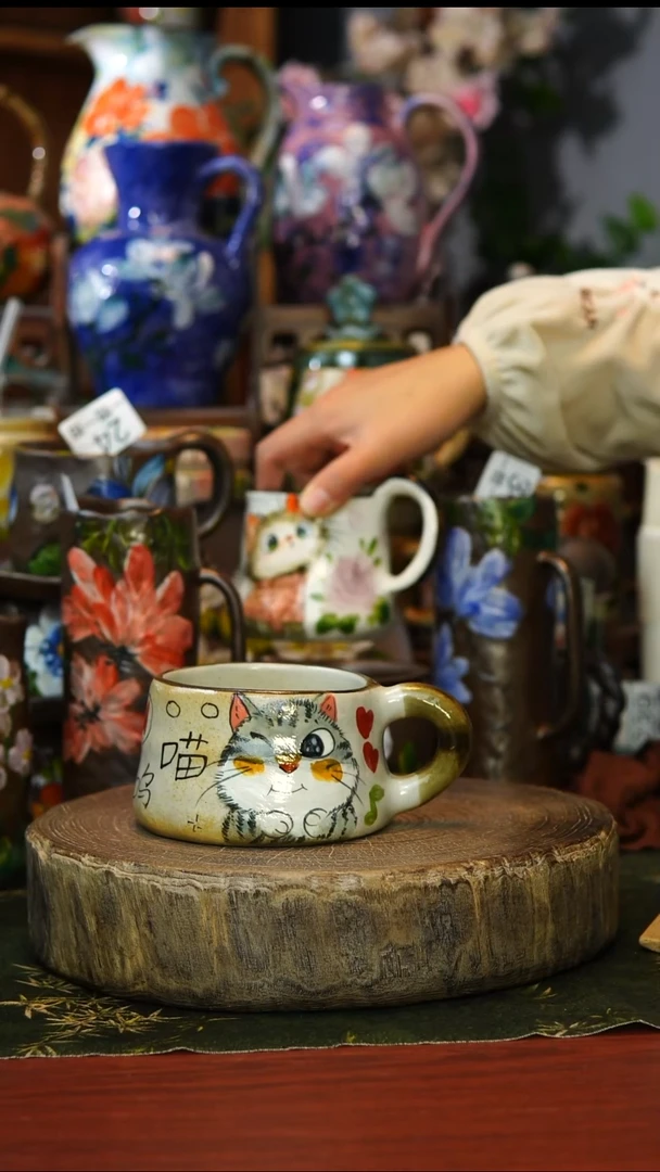 陶瓷42景德镇手工手绘釉下彩