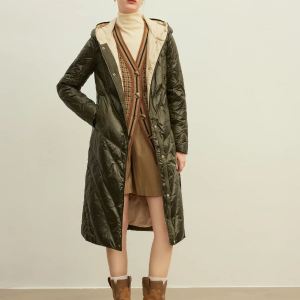 时尚外套女2023冬季复古时髦派克服连帽Y430259-01070