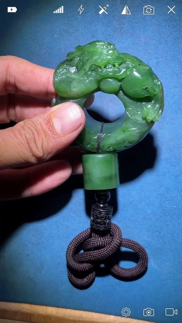 定制和田玉K****hh   碧玉扳指