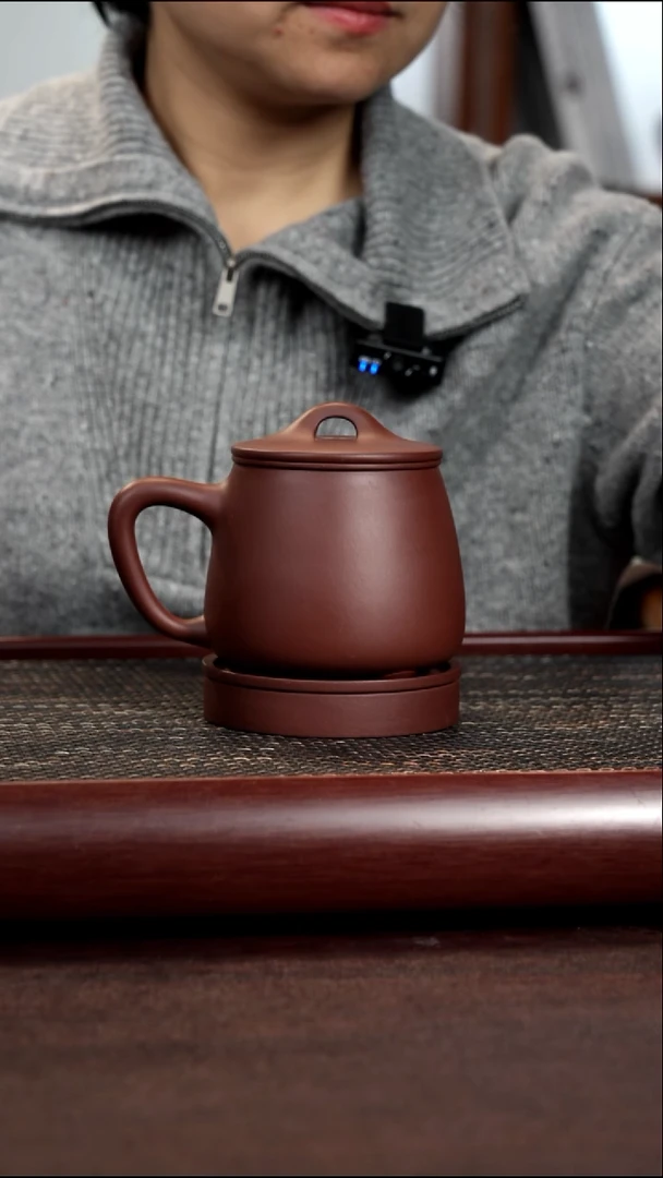 茶杯紫砂尾单底槽清石瓢五件套