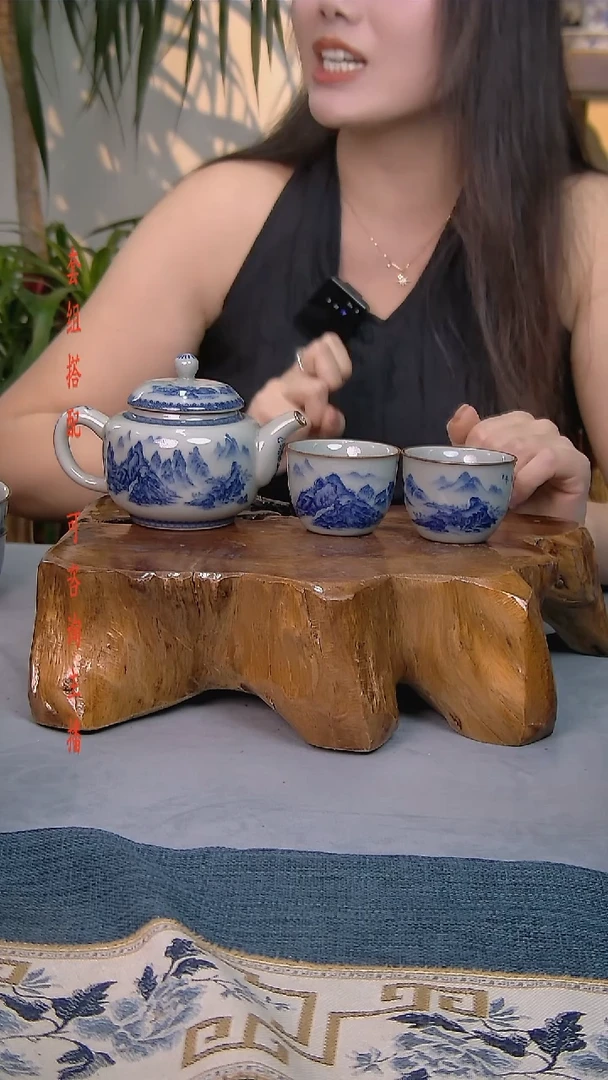 简装家用款3件套 老陶泥开片纹陶瓷茶具