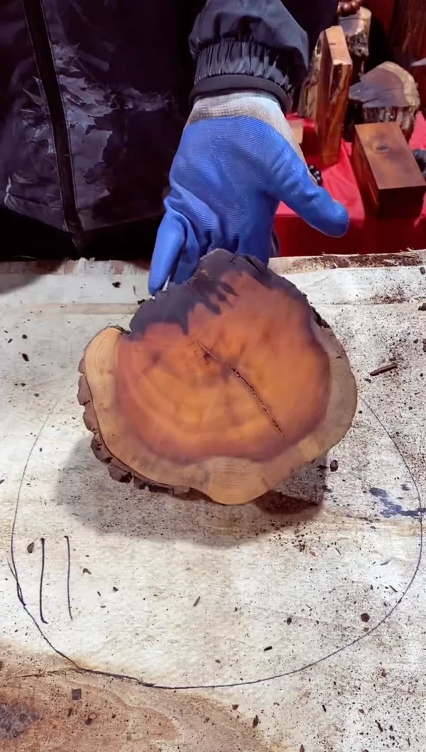 枣木【68】号原木段，尺寸随型