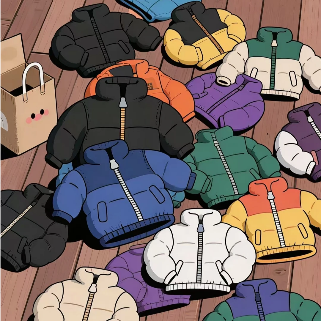 NYYE北北96款短款休闲风棉袄V领羽绒冬款情侣厚款保暖外套