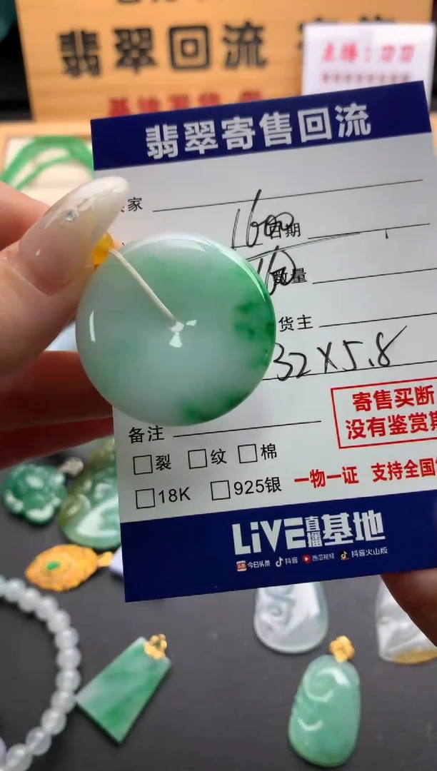 翡翠未镶嵌颈饰10139557