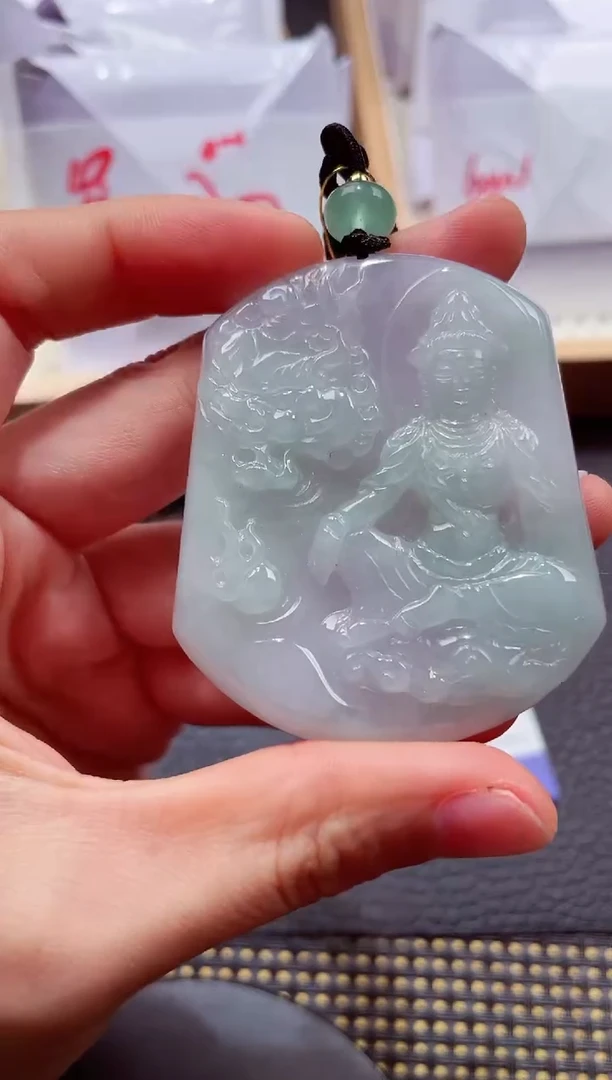 未镶嵌挂件翡翠000111 文殊