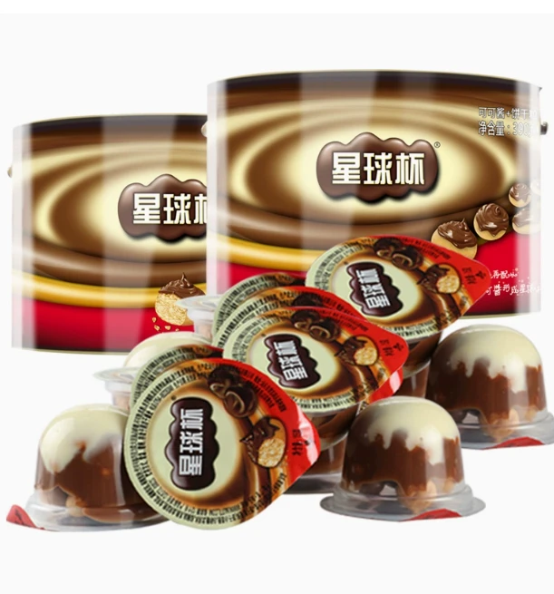 甜甜乐星球杯桶装巧克力杯儿童年货小零食休闲小吃【2麻麻=1】