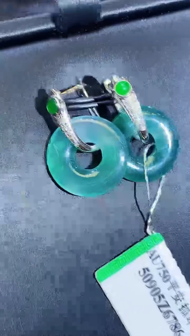 18K金镶嵌翡翠耳饰CM多样性发其一