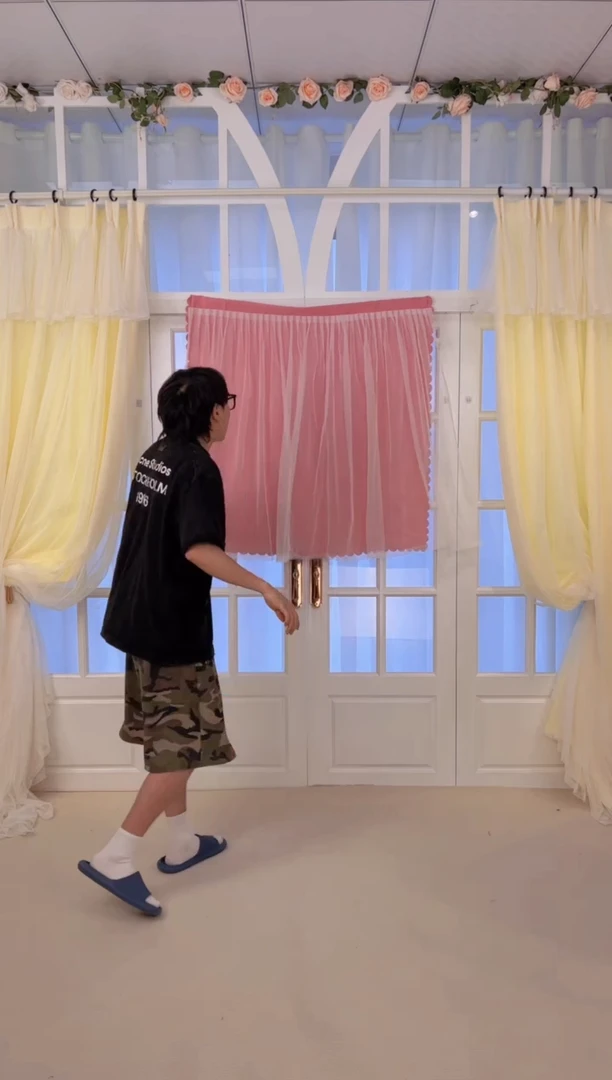 涤纶粉色 魔术贴 1*1